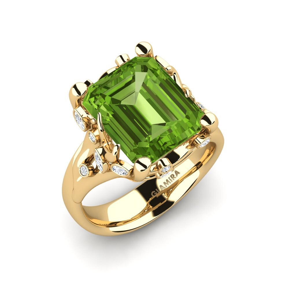 Peridot Engagement Ring Gnerspmas
