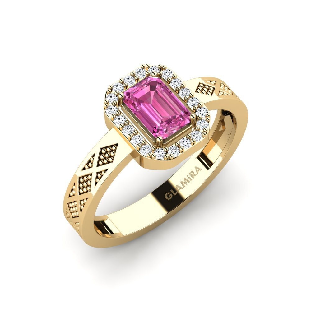 Pink Topaz Engagement Ring Isaies