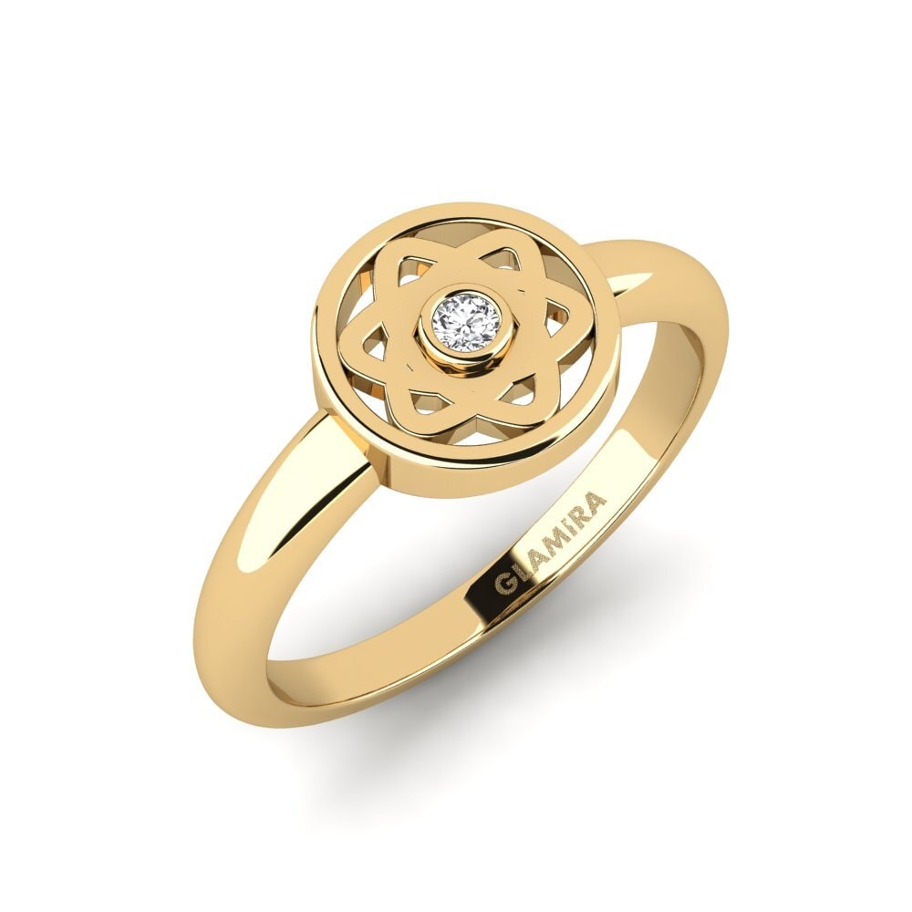 White sapphire Engagement Ring Metona
