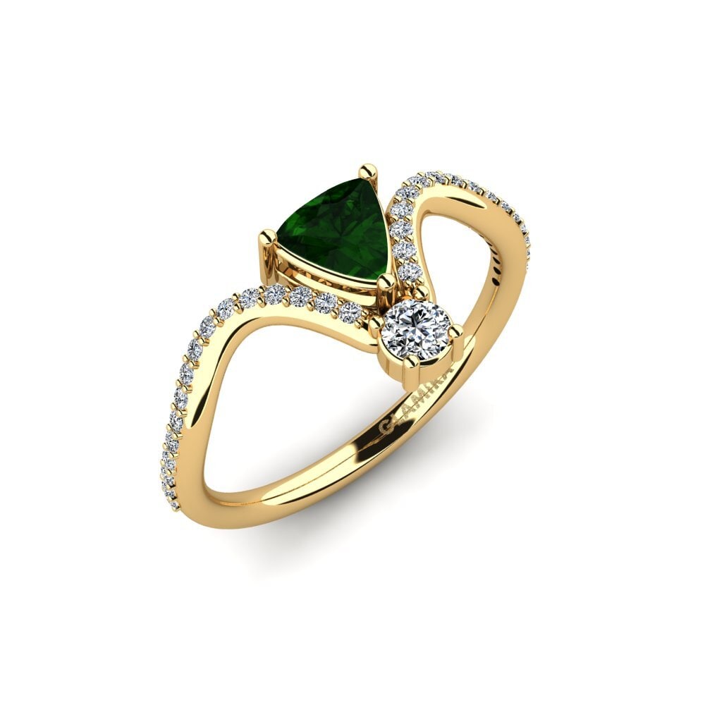 Green Tourmaline Engagement Ring Ocellen