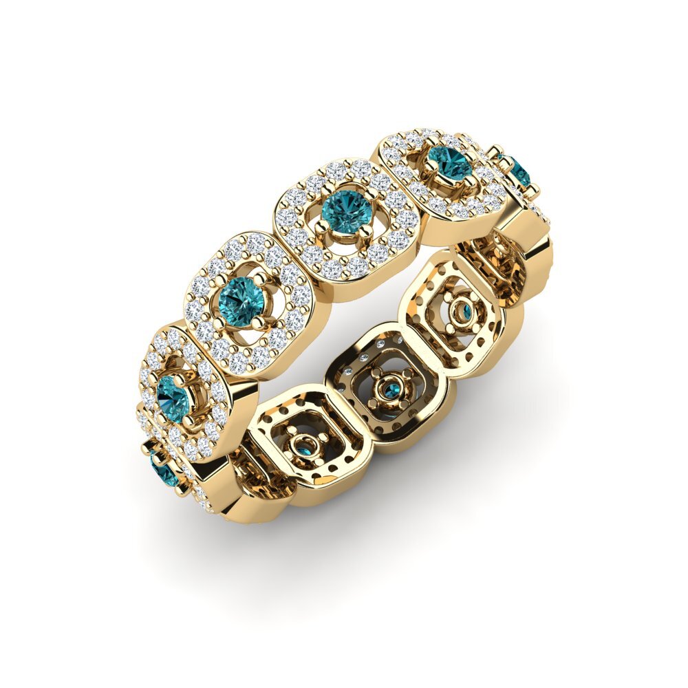 Blue Diamond Engagement Ring Payla