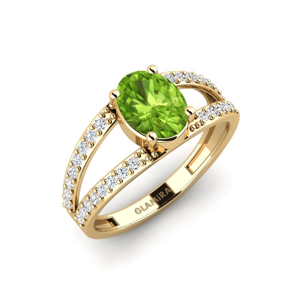 Peridot Engagement Ring Recrio