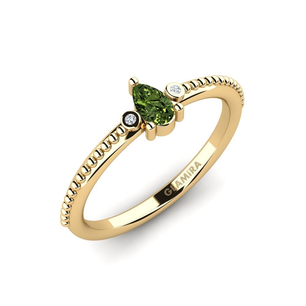 Green Sapphire Engagement Ring Revva