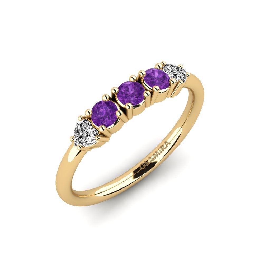 Amethyst Engagement Ring Secant