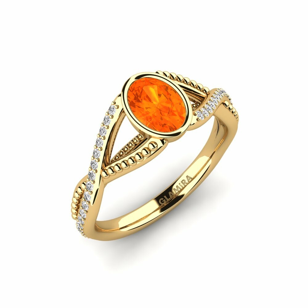 Fire-Opal Engagement Ring Sidny