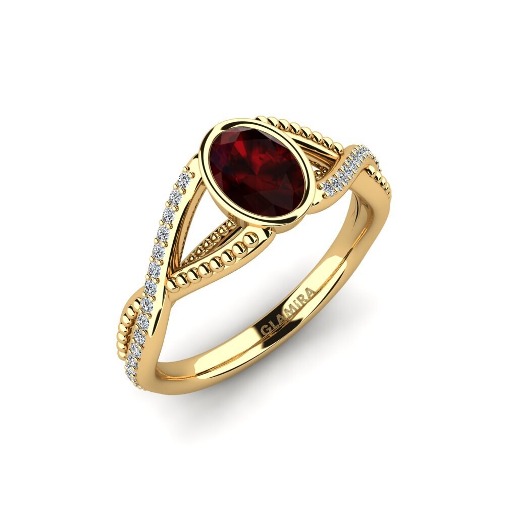 Grenat Bague de fiançailles Sidny