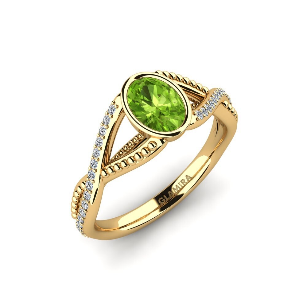 Peridot Engagement Ring Sidny