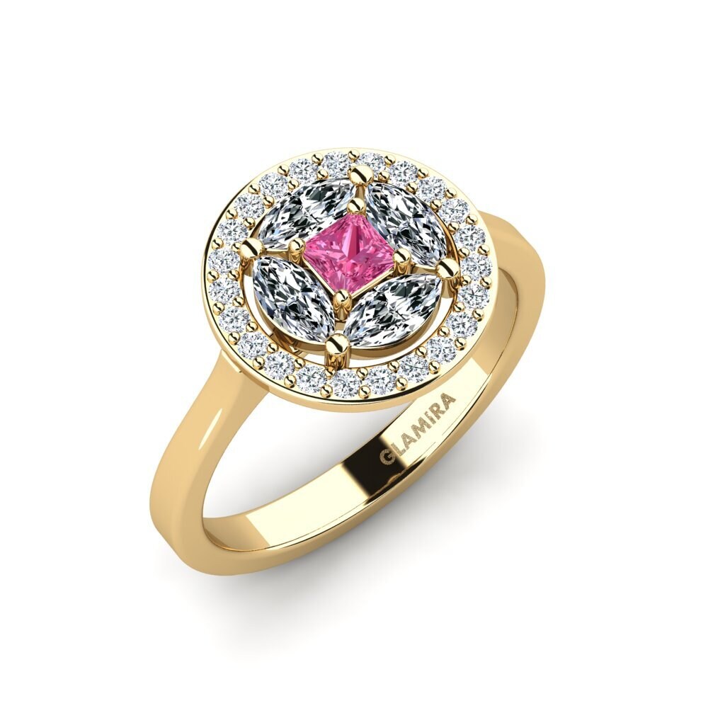 Pink Tourmaline Engagement Ring Studio