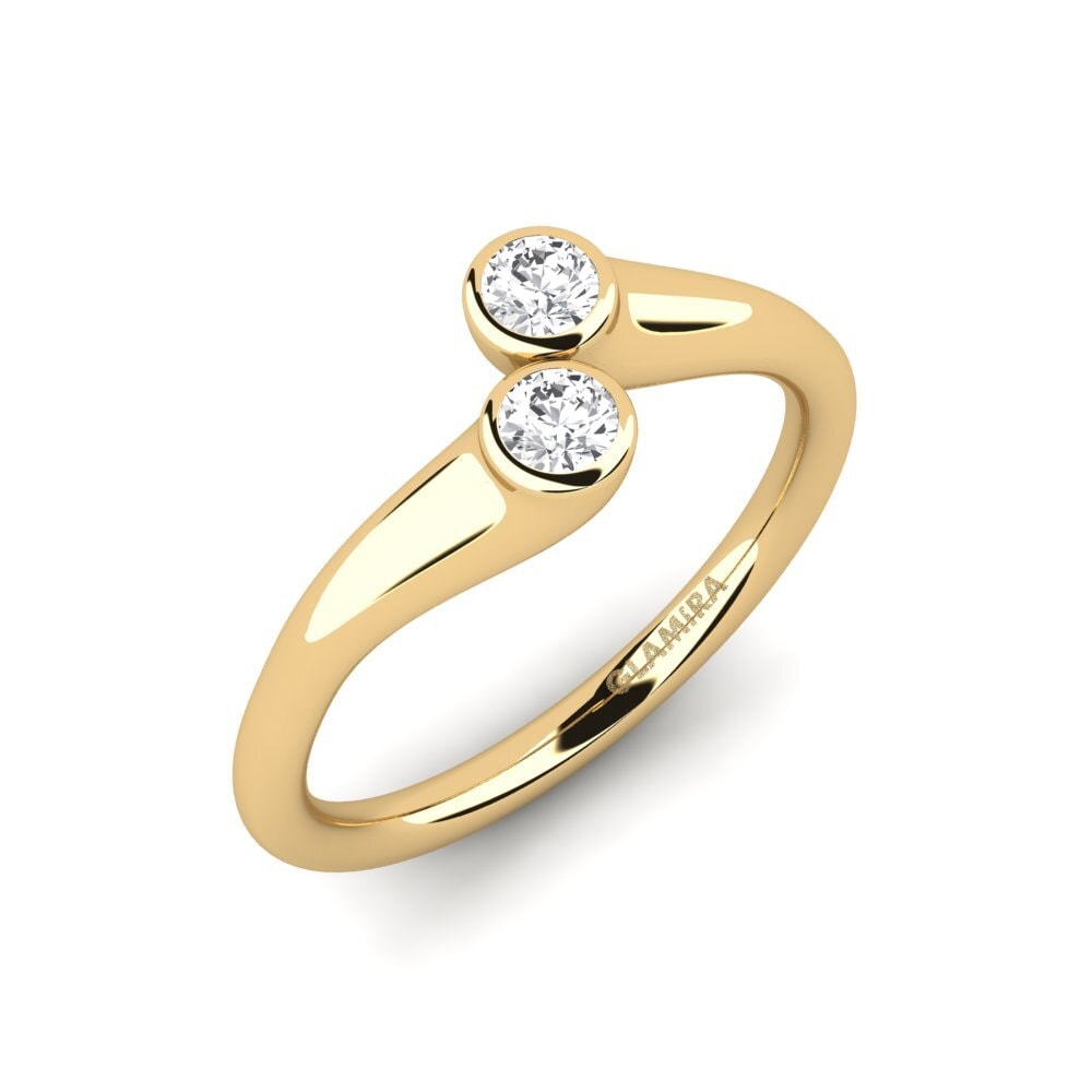 White sapphire Engagement Ring Suzin