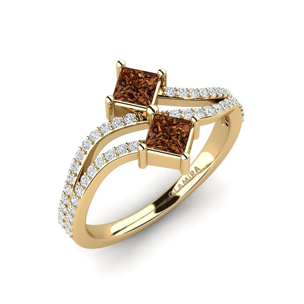Princess Brown Diamond Engagement Ring Wigan