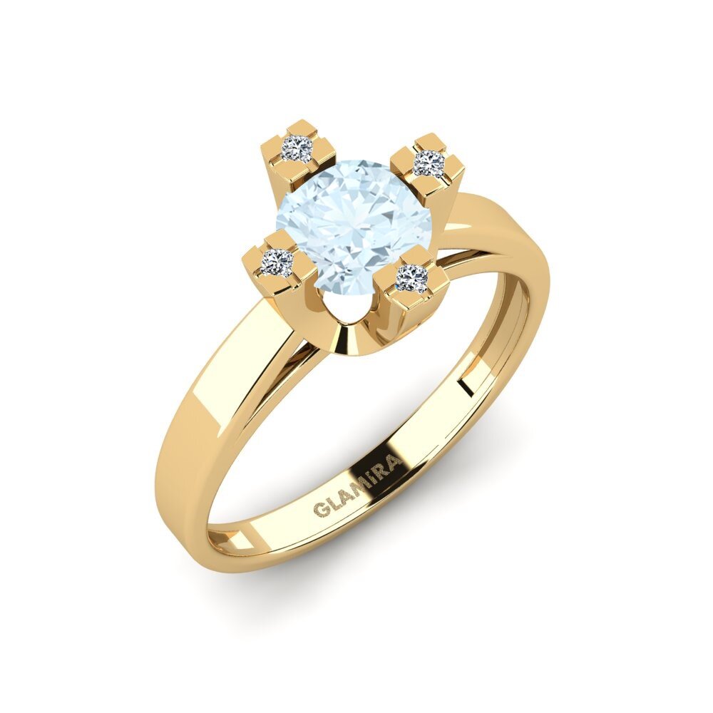 Aquamarine Engagement Ring Yrmen