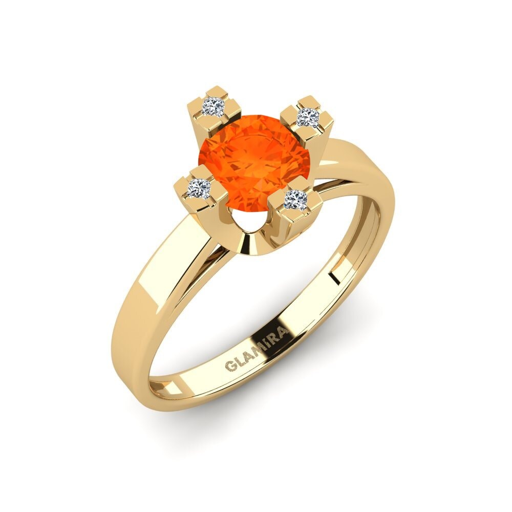 Fire Opal Engagement Ring Yrmen