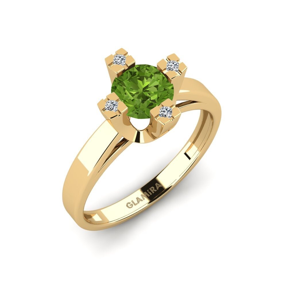 Peridot Engagement Ring Yrmen