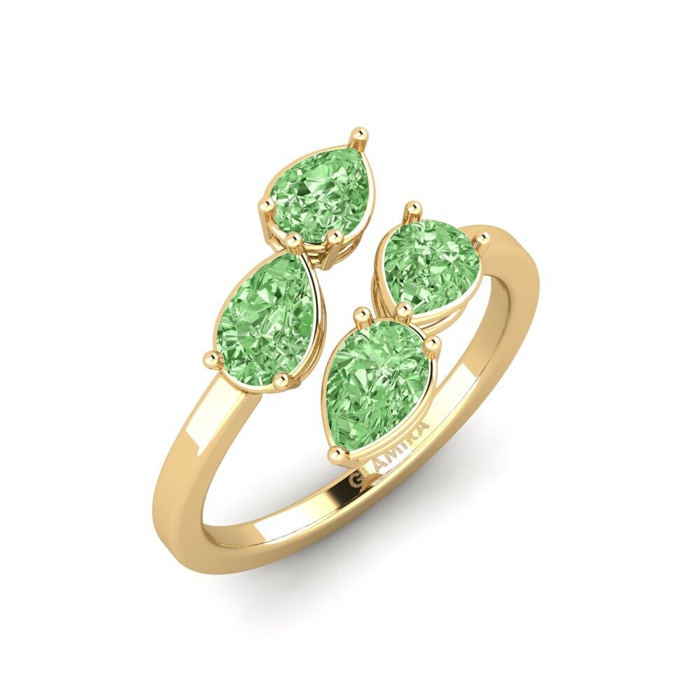 Diamante Verde Anillo de compromiso Adelinnat