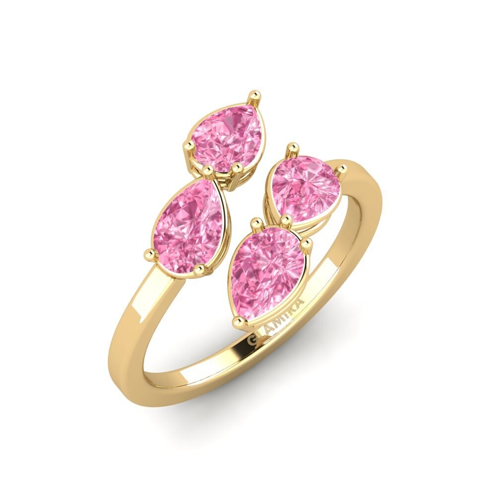 Zafiro Rosado Anillo de compromiso Adelinnat