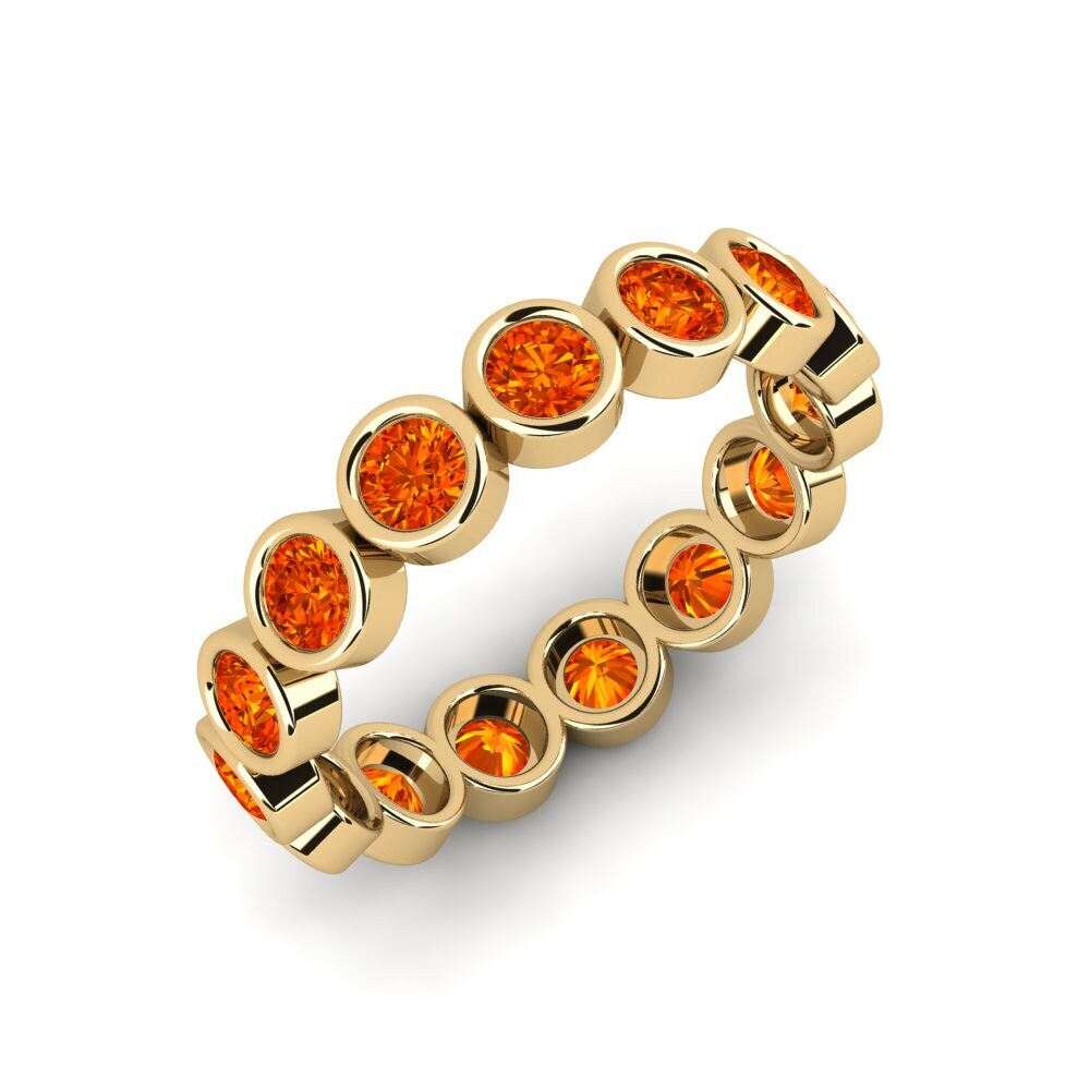 Orange Sapphire Engagement Ring Film