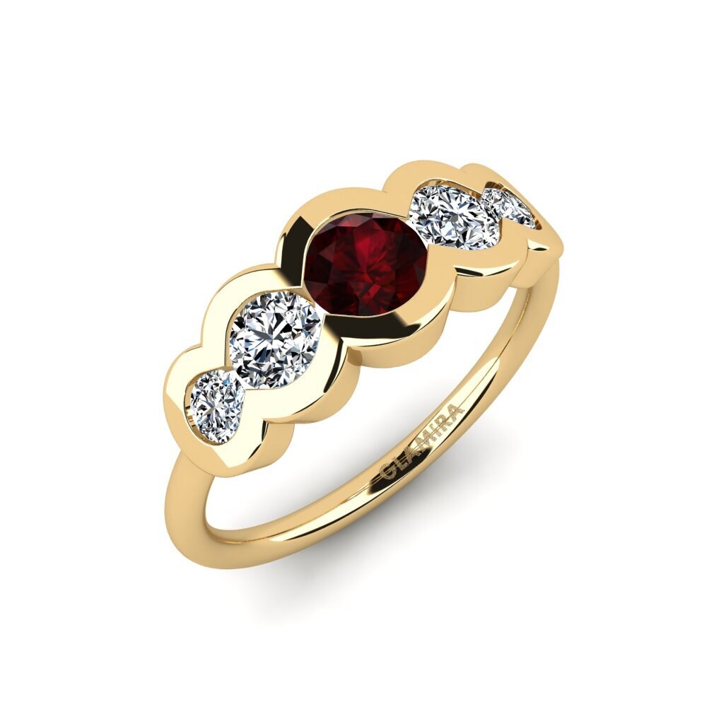 Garnet Engagement Ring Odell