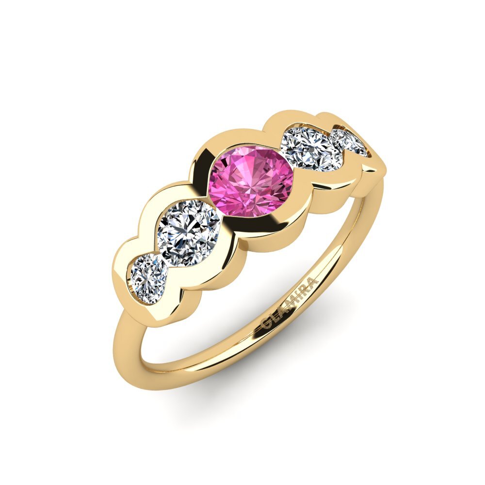 Pink Topaz Engagement Ring Odell