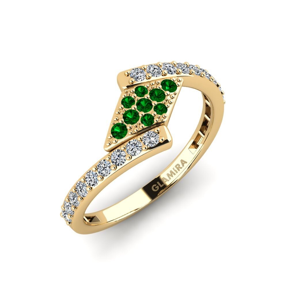Zircone Vert Bague de fiançailles Progd