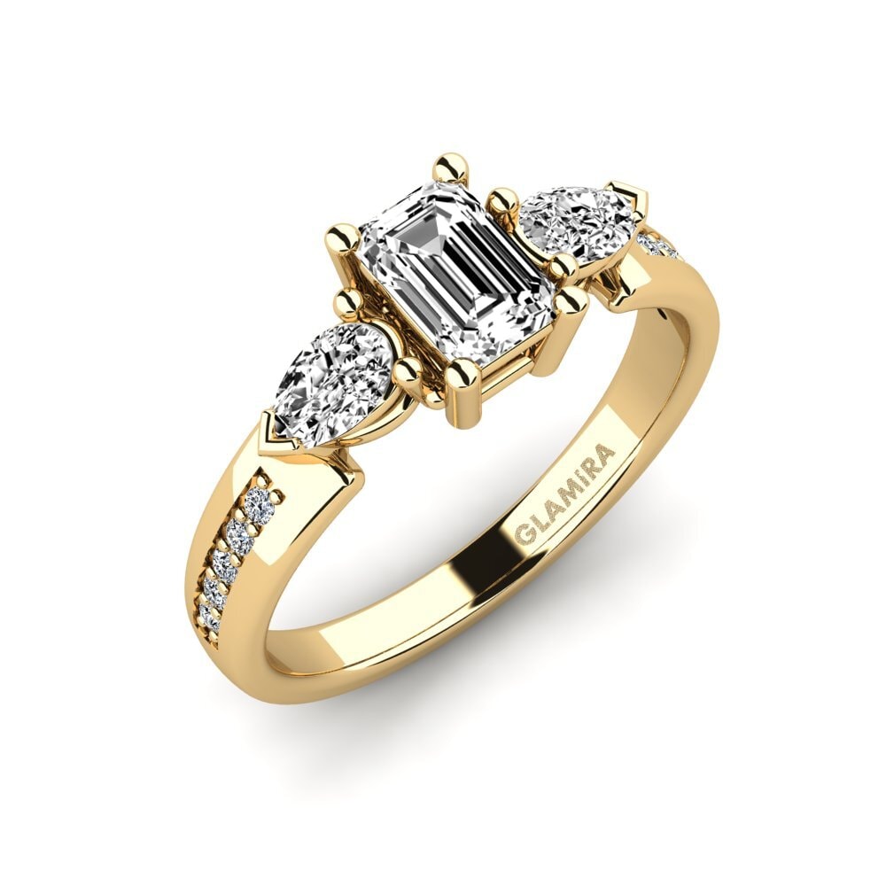 Moissanite Bague de fiançailles Razuzzl