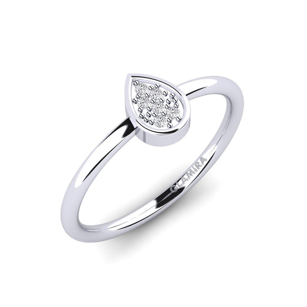 585 Bílé zlato Diamant Brilliant Zásnubní prsten Roneld