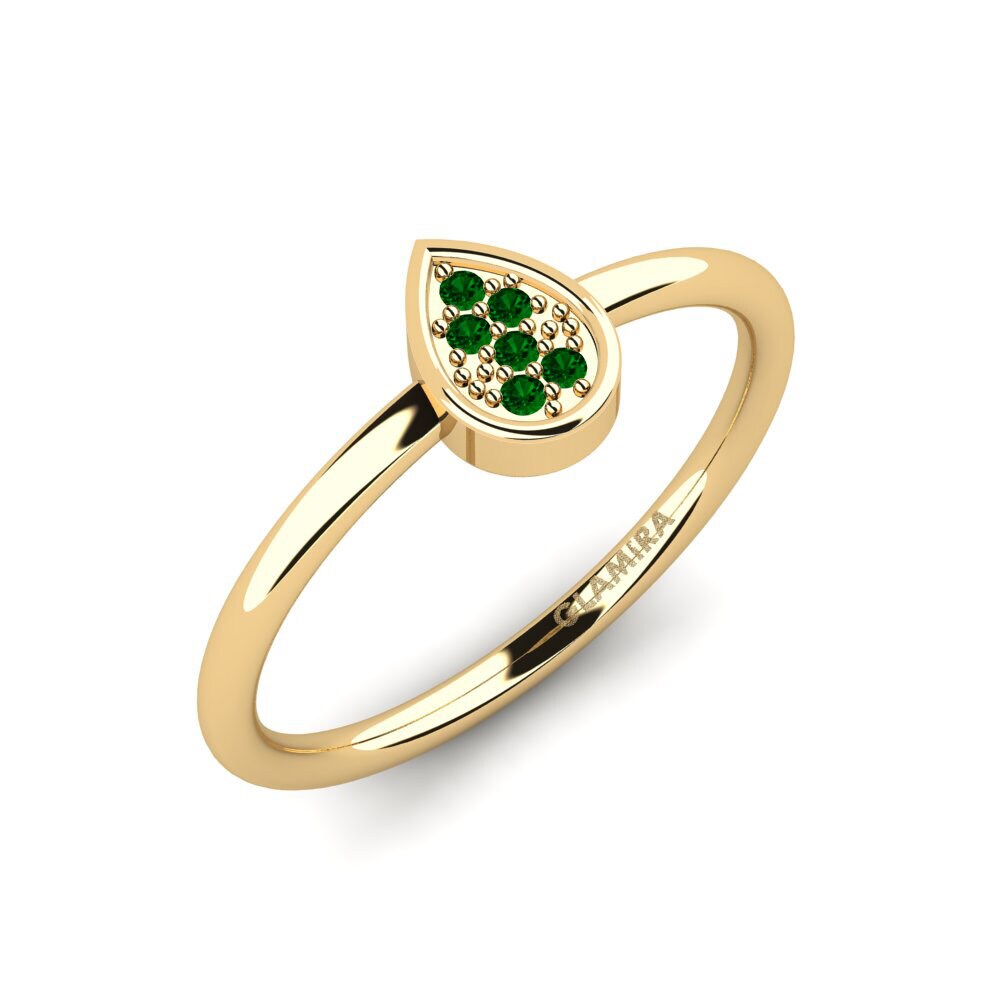 Zircone Vert Bague de fiançailles Roneld