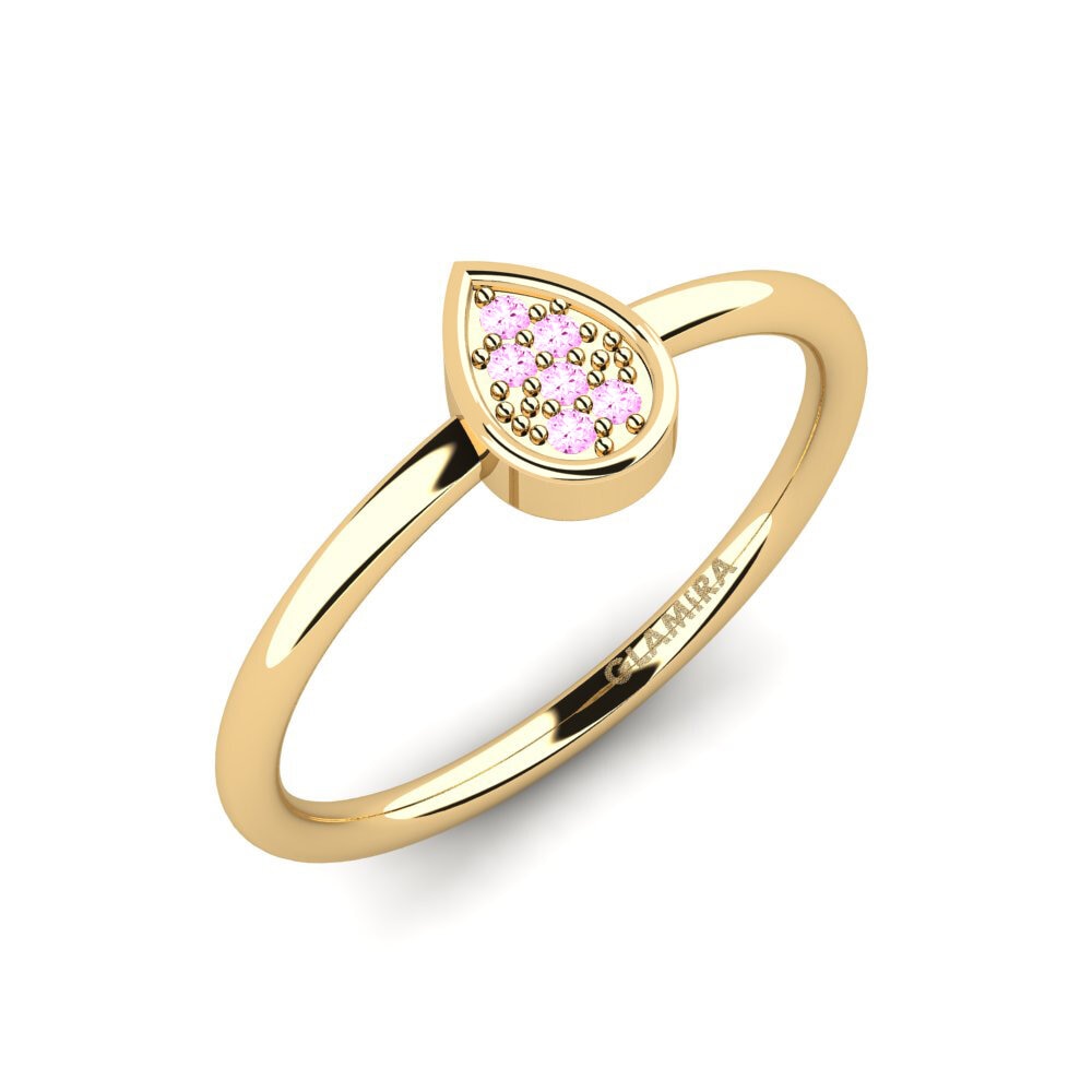 Pink Sapphire Engagement Ring Roneld