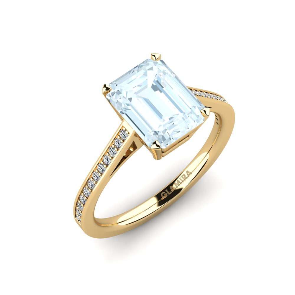 Aigue-marine Bague de fiançailles Subtend - 2.68 crt