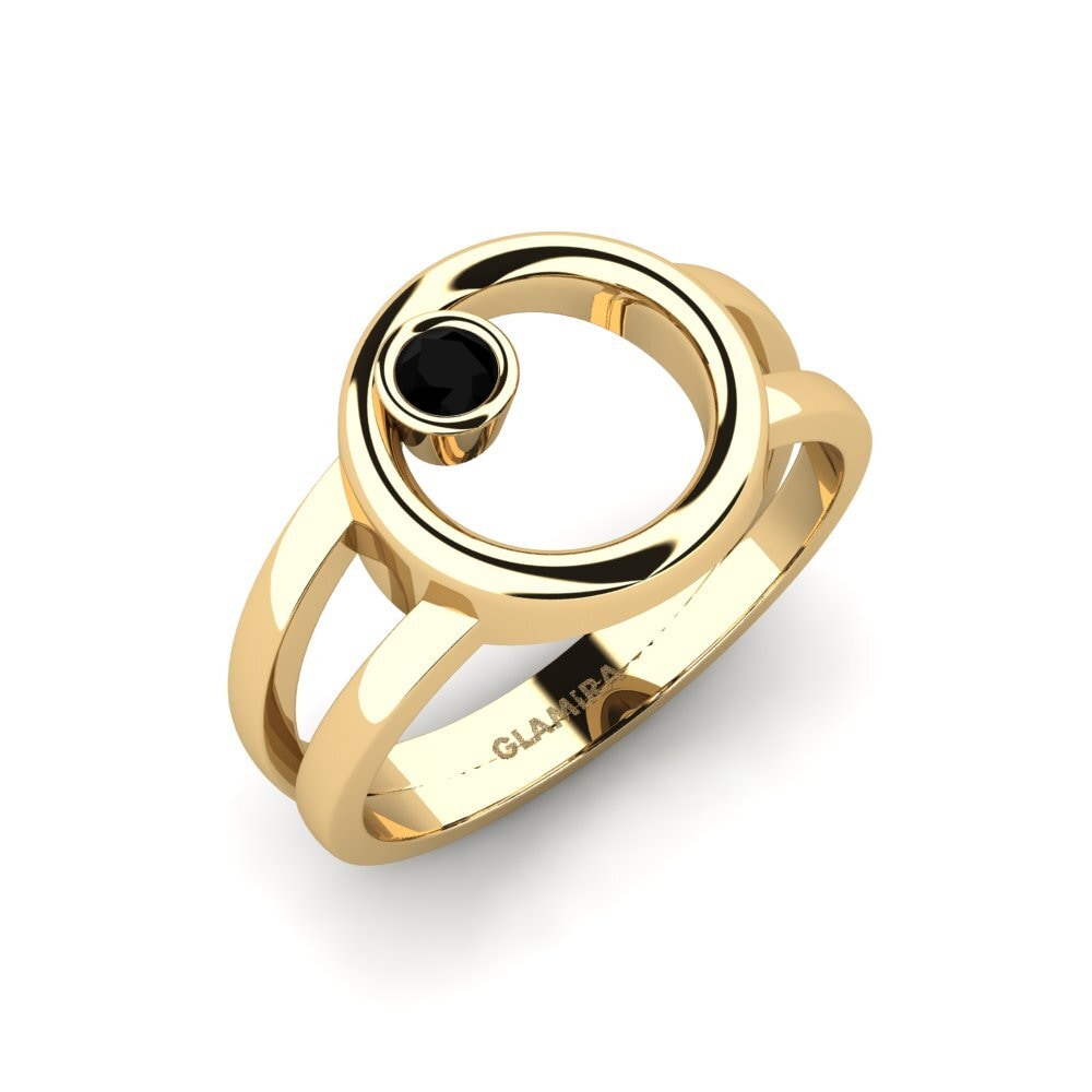 Diamant Noir Bague de fiançailles Thegams