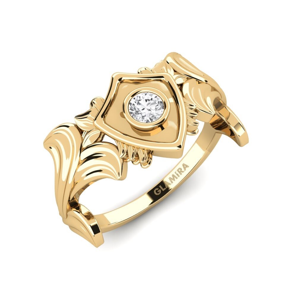 Zafiro blanco Anillo de compromiso They