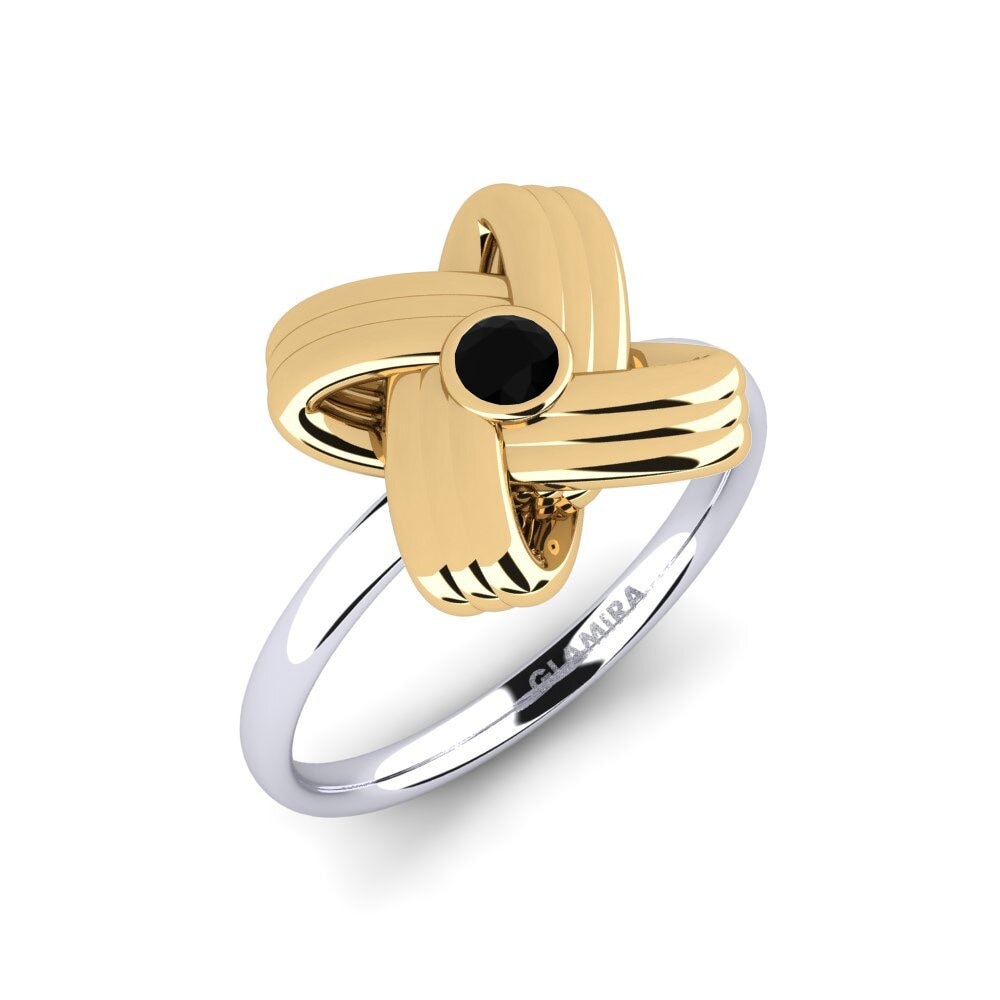 Diamant Noir Bague de fiançailles Trainer