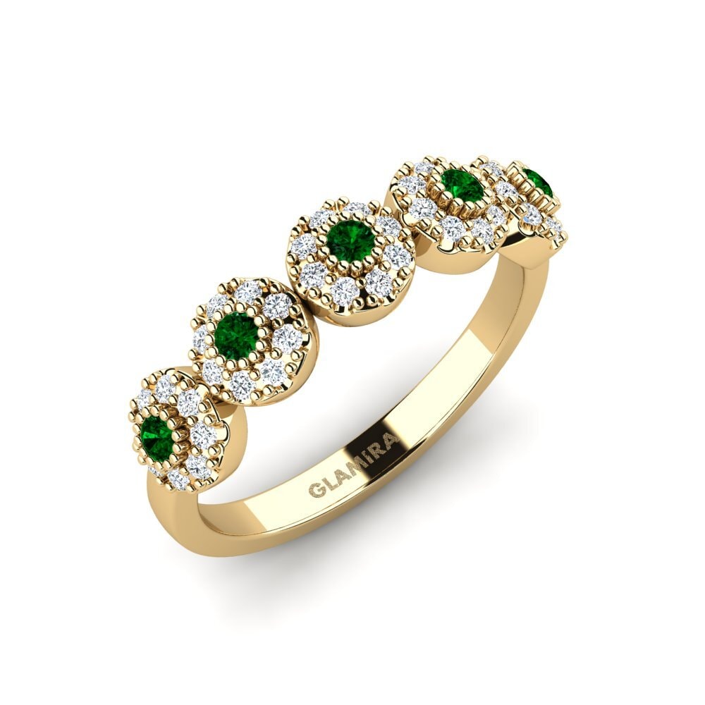 Green Zirconia Engagement Ring Ufficio