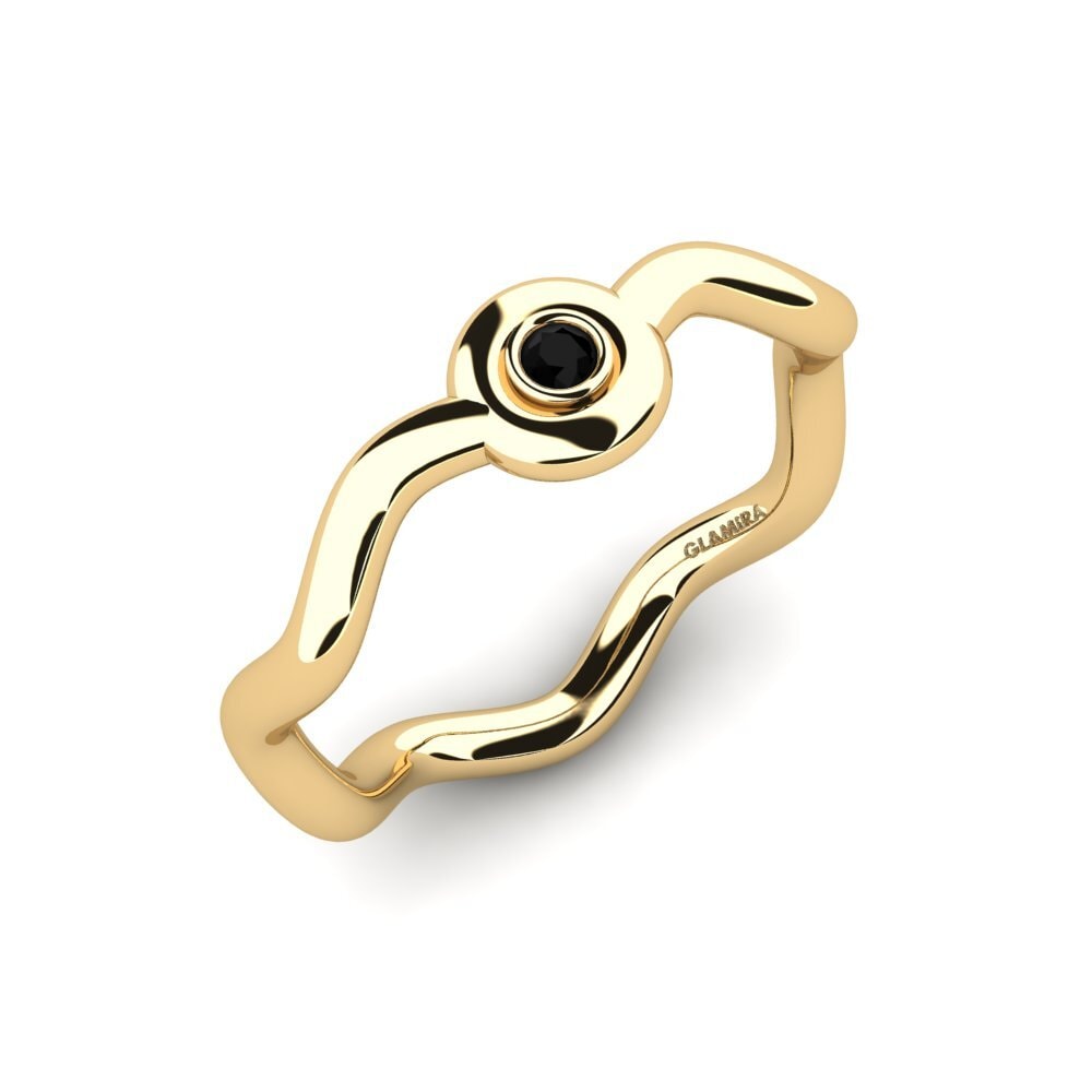 Diamant Noir Bague de fiançailles Vineeta