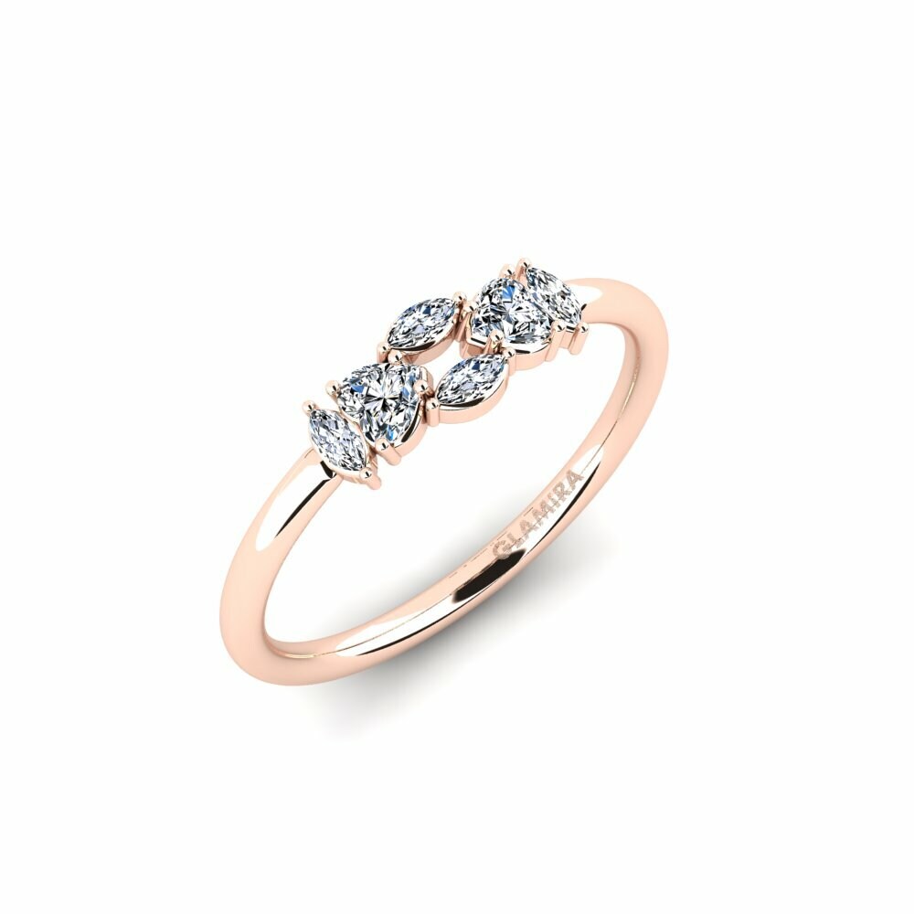 Bague swarovski coeur rose new arrivals