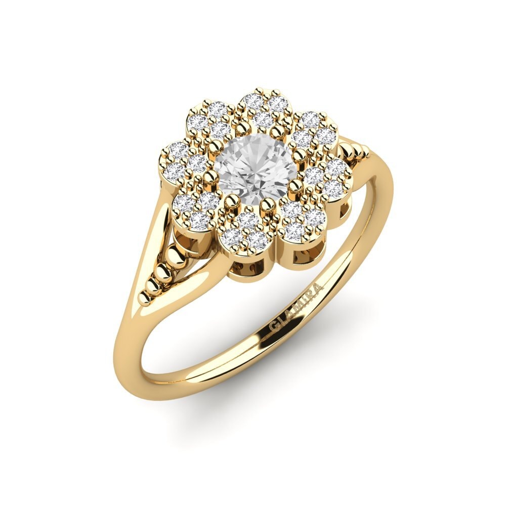 White sapphire Engagement Ring Witt