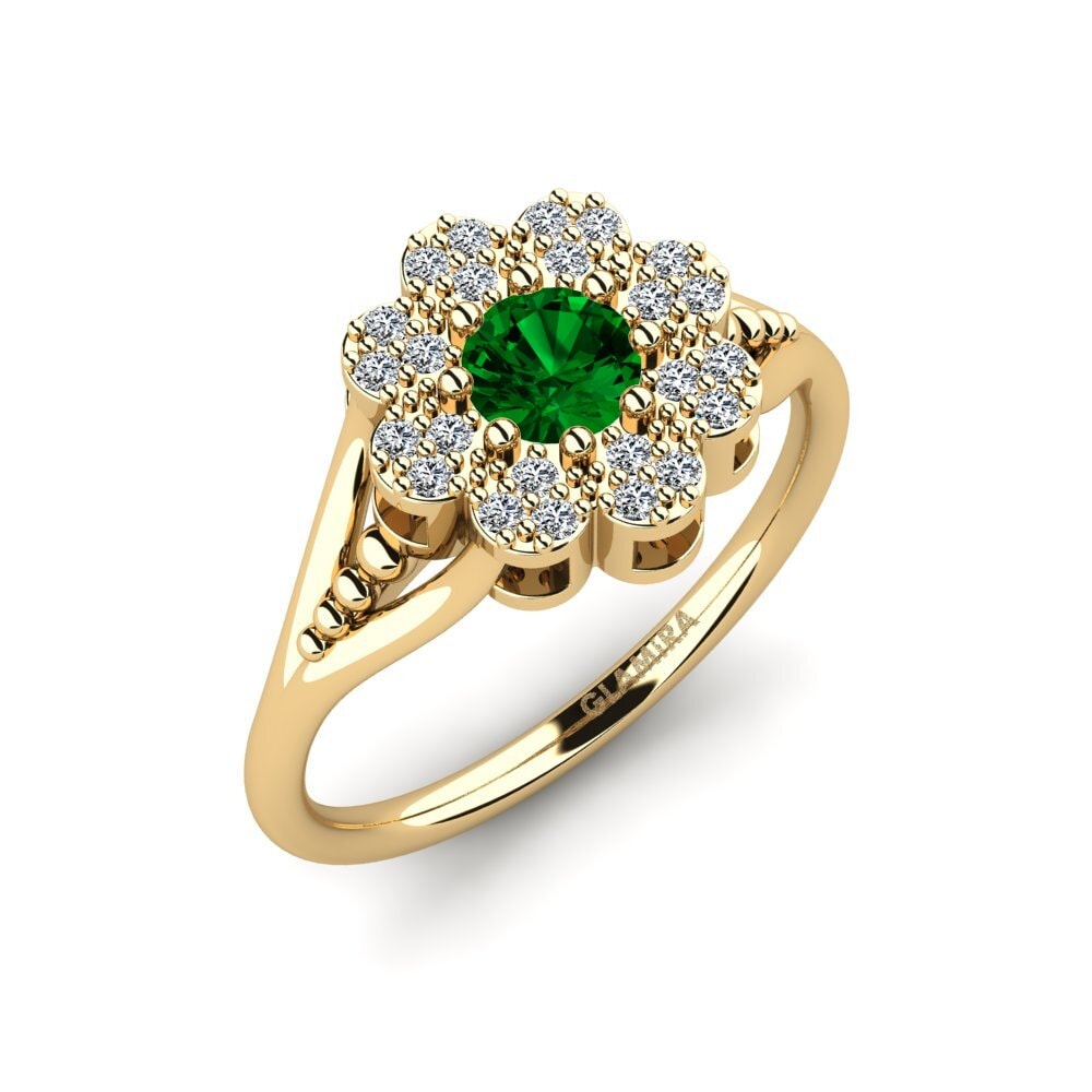 Green Zirconia Engagement Ring Witt