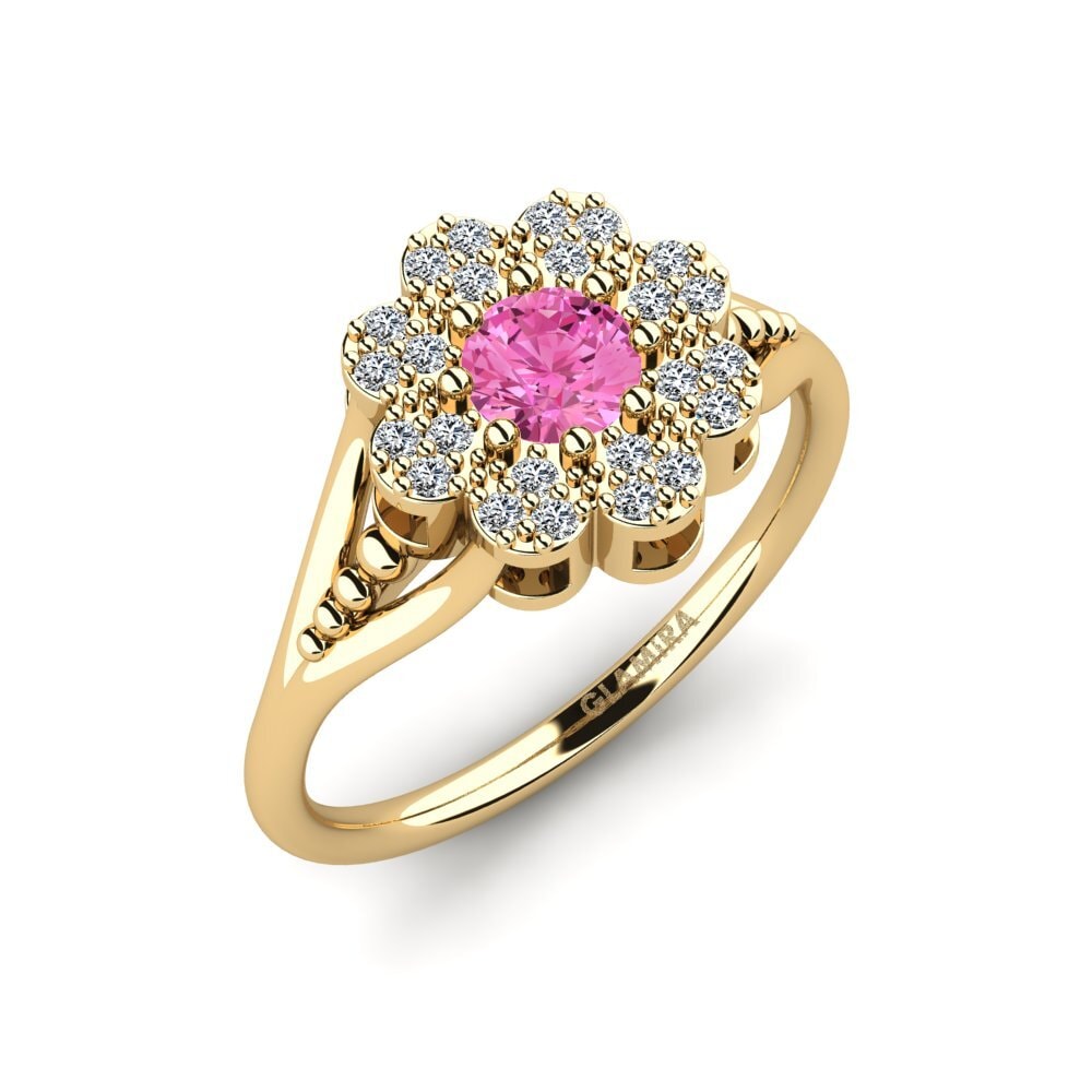 Pink Topaz Engagement Ring Witt