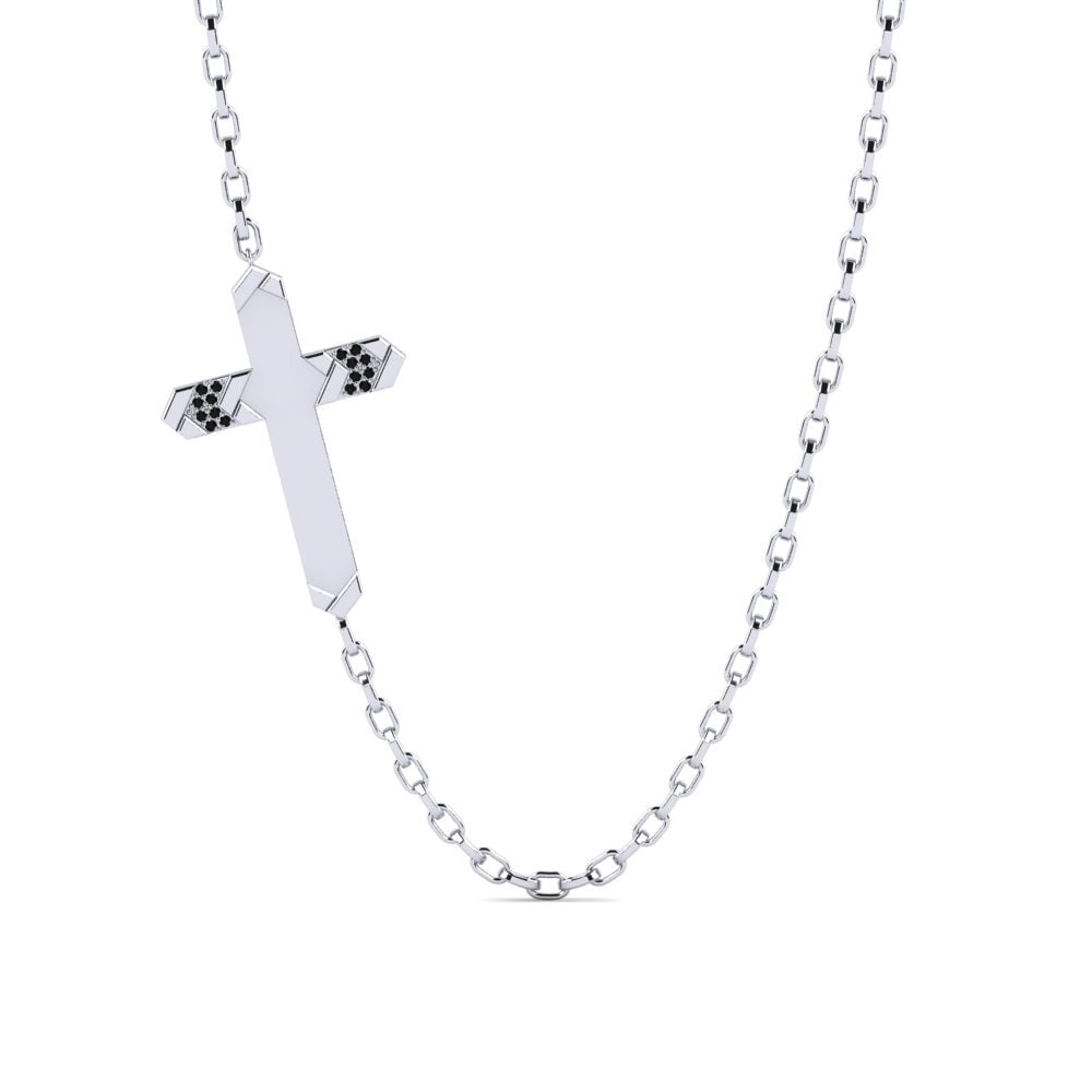 Black Diamond Men's Necklace Alonissos