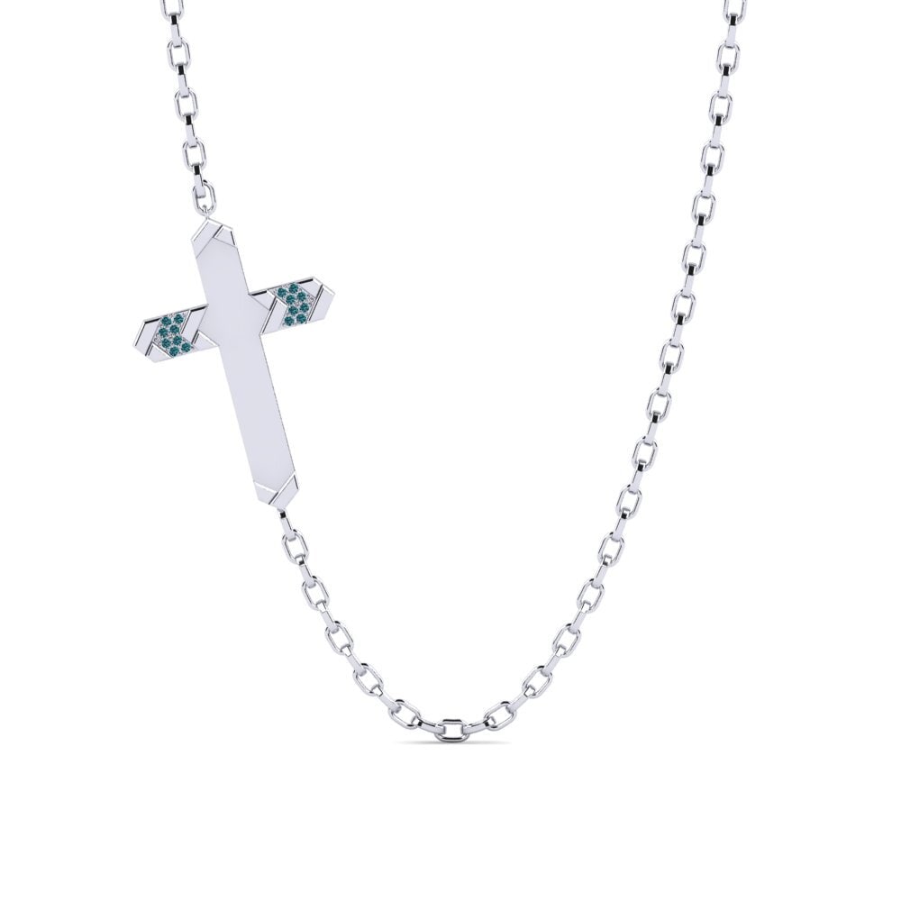 Diamante Azul Collar para hombre Alonissos