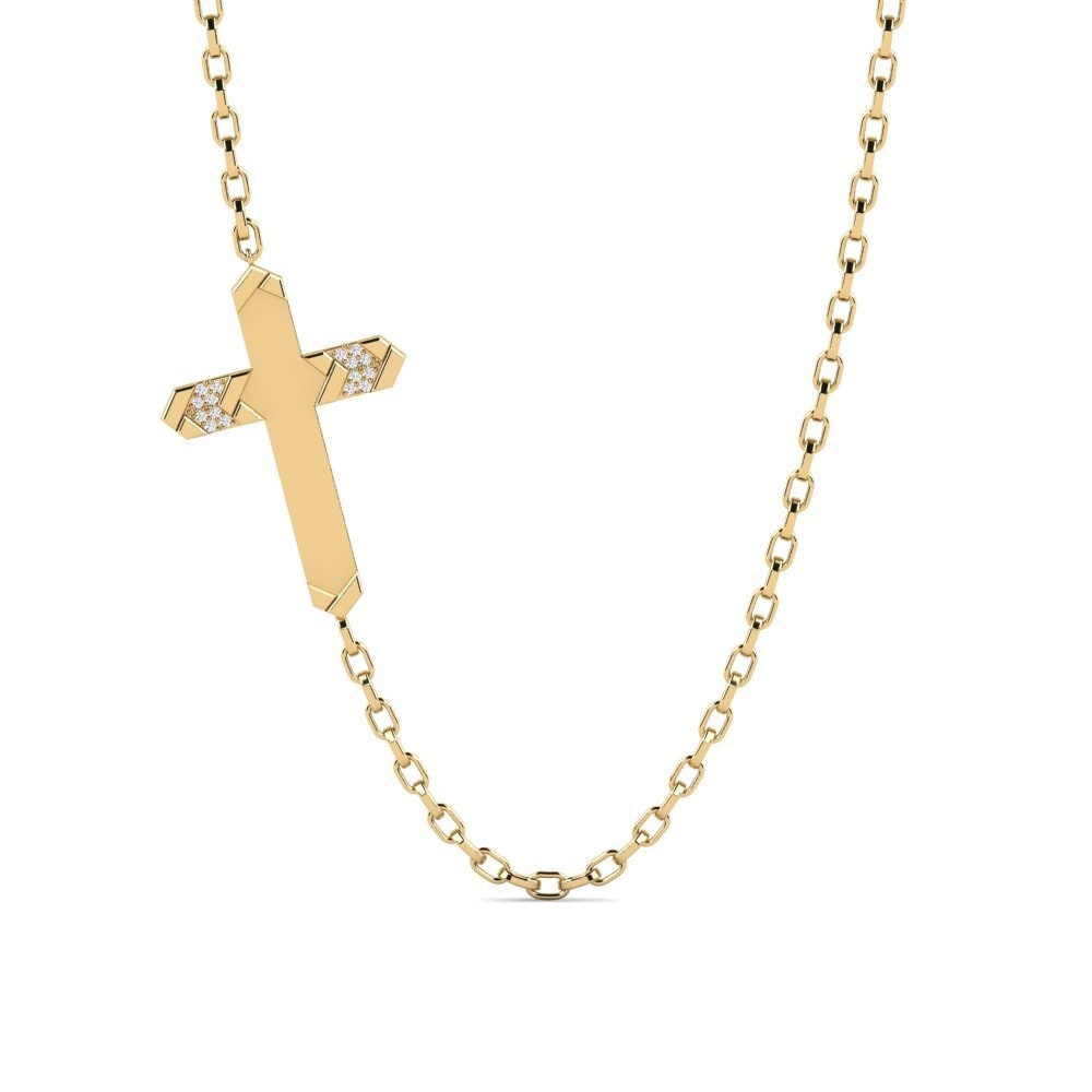 14k Oro Amarillo Collar para hombre Alonissos