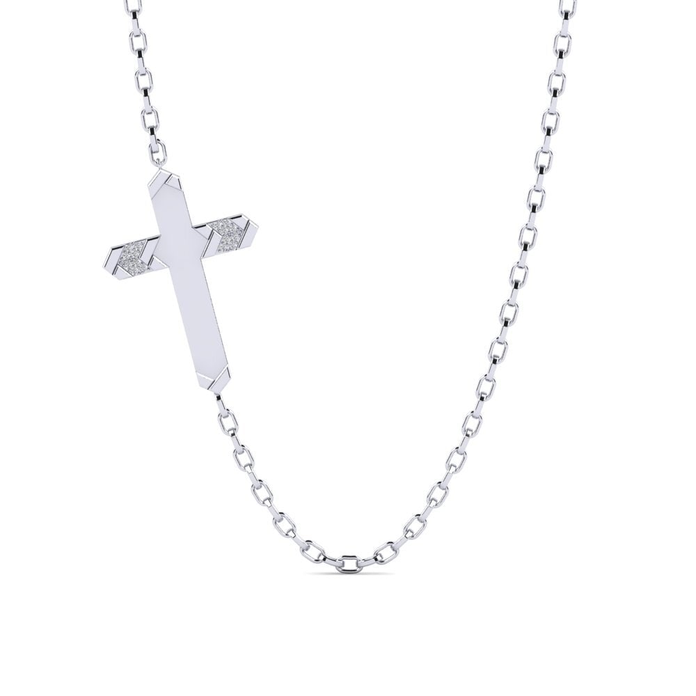 Labor-gezüchteter Diamant Herren-Halskette Alonissos