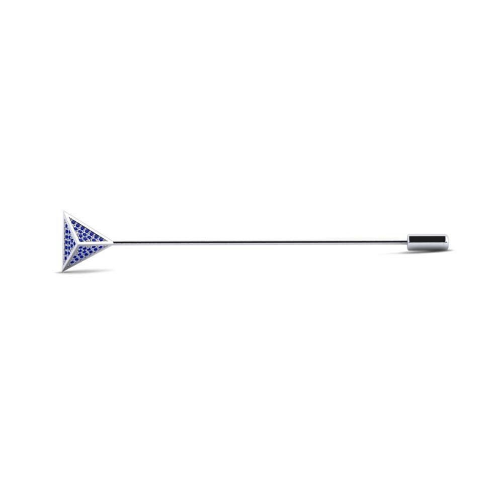 Sapphire Lapel Pin Moreton