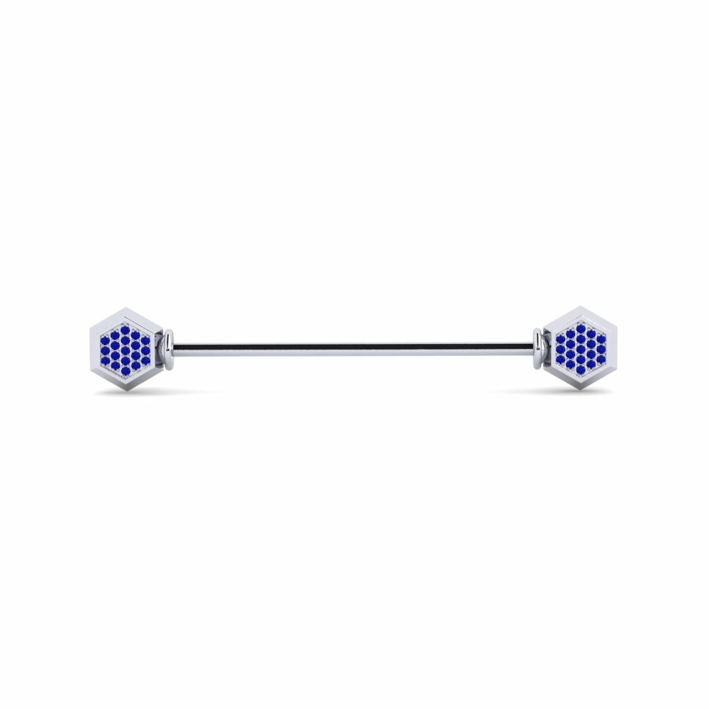 Sapphire Tuxedo Collar Accessory Muhu