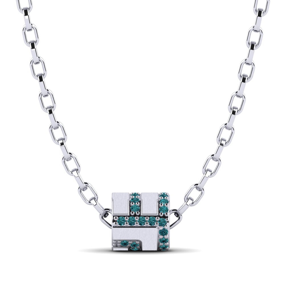 Diamante Azul Colgante para hombre Nashville