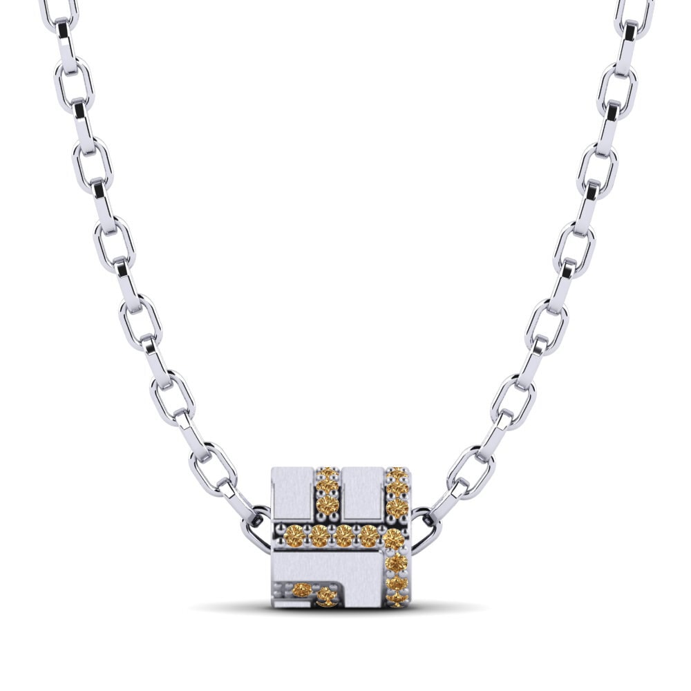 Diamante Castanho Pingente masculino Nashville