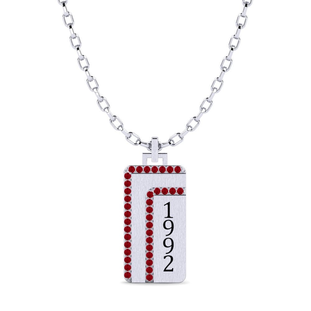 Circonita Roja Colgante para hombre Notodden