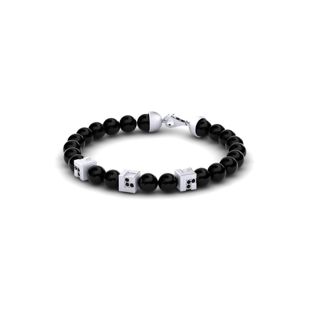 Diamante Negro Pulsera para hombre Oulu