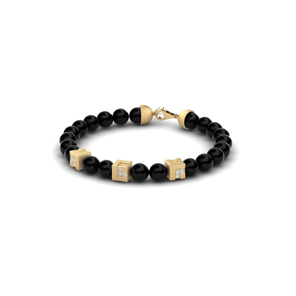 9k Oro Amarillo Pulsera para hombre Oulu