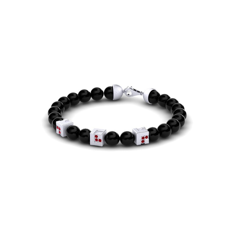 Zircônia Vermelha Pulseira masculina Oulu