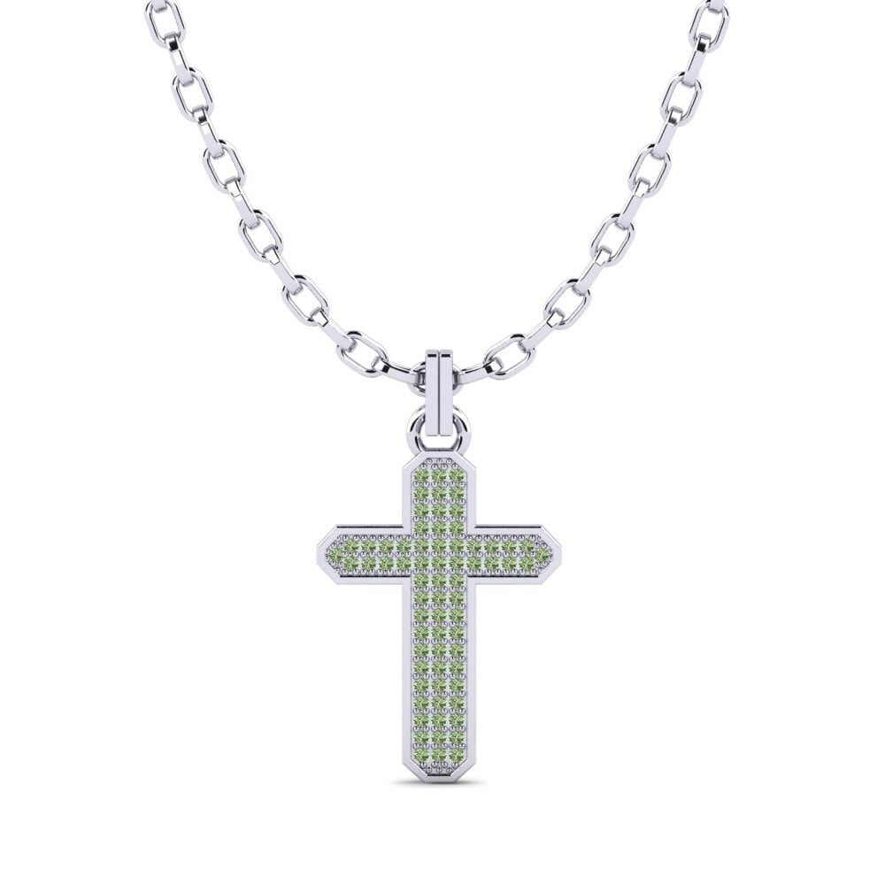 Diamante Verde Colgante para hombre Pamvotida